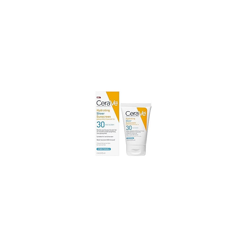 Buy CeraVe Hydrating Sheer Sunscreen Broad Spectrum SPF 30 for Face & Body