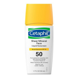 Buy Cetaphil Sheer Mineral Sunscreen Face Liquid Broad Spectrum SPF 50