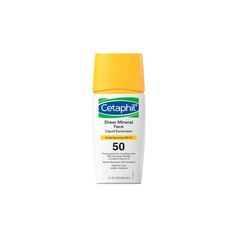 Buy Cetaphil Sheer Mineral Sunscreen Face Liquid Broad Spectrum SPF 50