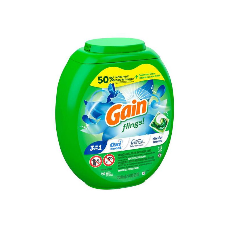 Buy Gain Original Flings Laundry Detergent Pacs