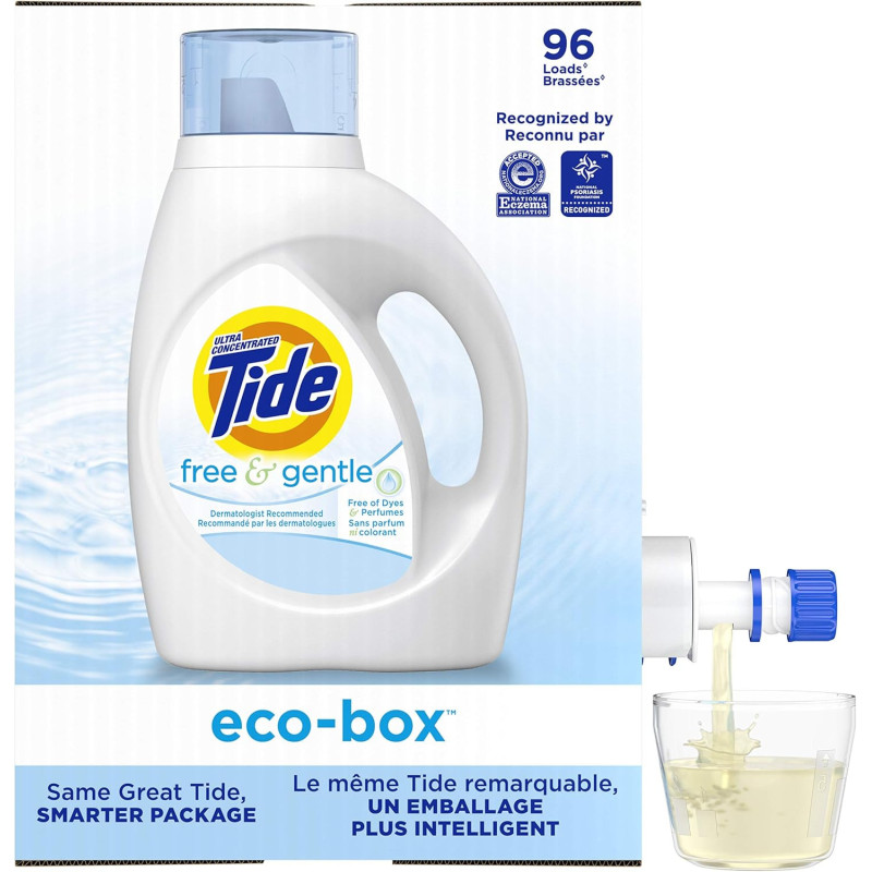 Buy Tide Eco-Box Free & Gentle Liquid Laundry Detergent