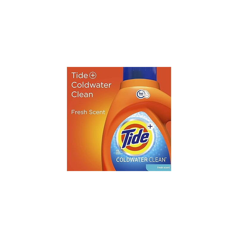 Buy Tide Plus Coldwater Clean Liquid Laundry Detergent - 92 ounces, color orange Buy Tide Plus Coldwater Clean Liquid Laundry Detergent - 92 ounces, color orange
