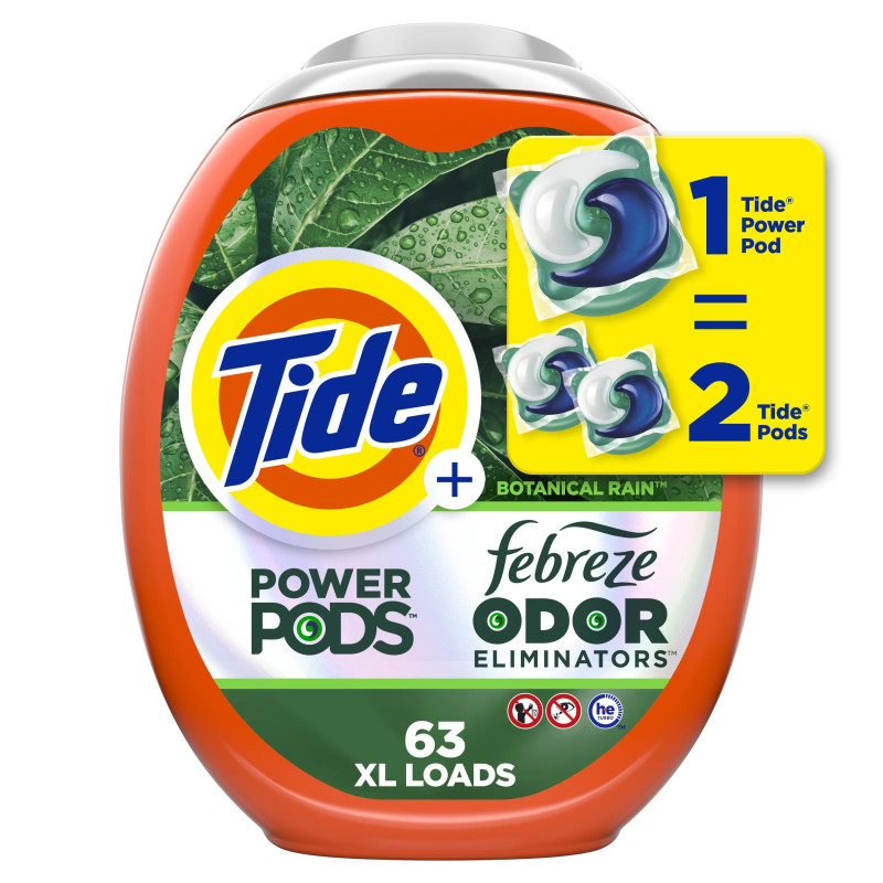 Buy Tide Power PODS® Plus Botanical Rain Laundry Detergent