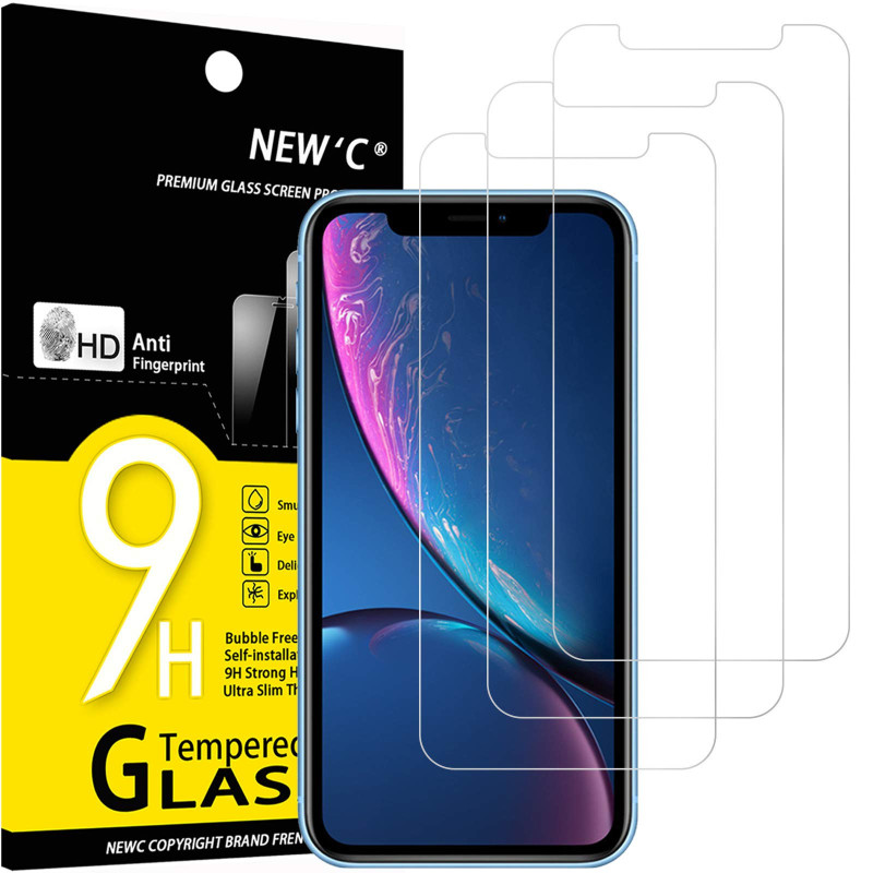 NEW'C 3 Pack Designed for iPhone 14, 13, 13 Pro (6.1") Screen Protector Tempered Glass, Case Friendly Anti Scratch Bubble Free NEW'C 3 Pack Designed for iPhone 14, 13, 13 Pro (6.1") Screen Protector Tempered Glass, Case Friendly Anti Scratch Bubble Free