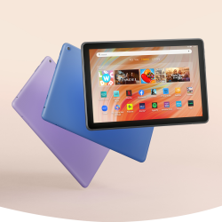 Amazon Fire HD 10 tablet, built for relaxation, 10.1" vibrant Full HD screen, octa-core processor, 3 GB RAM, latest model