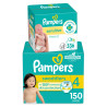 Pampers Swaddlers Diapers - Size 4, One Month Supply (150 Count), Ultra Soft Disposable Baby Diapers