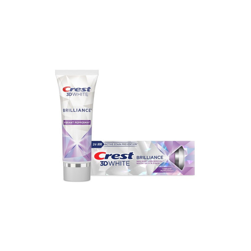 Buy Crest 3DWhite Brilliance Vibrant Peppermint Teeth Whitening Toothpaste, 4.6 oz