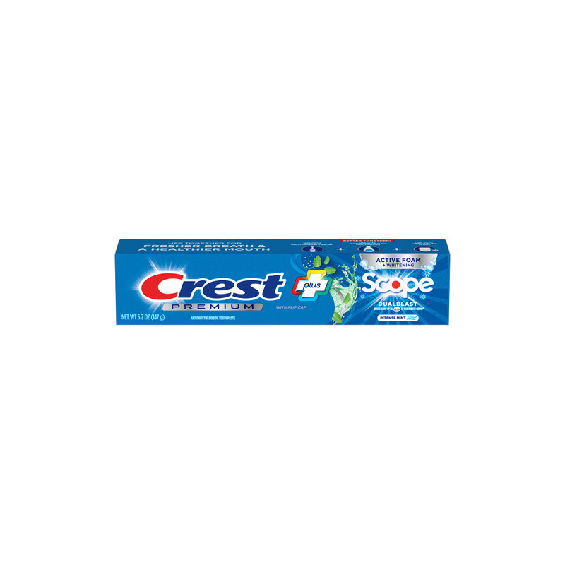 Buy Crest Premium Plus Scope Dual Blast Toothpaste, Intense Mint