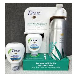 Buy Dove Body Wash Concentrate + Aluminum Reusable Bottle