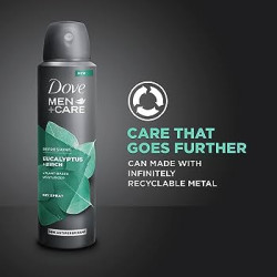 Buy Dove Men+Care Aluminum free Eucalyptus + Birch Deodorant Spray