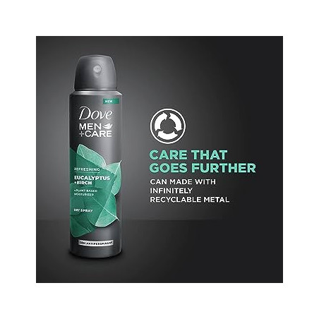 Buy Dove Men+Care Aluminum free Eucalyptus + Birch Deodorant Spray