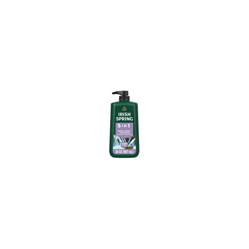 Buy Irish Spring 5In1 Body Wash Shampoo with Pump