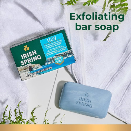 Buy Irish Spring Active Scrub - Exfoliating Bar Soap