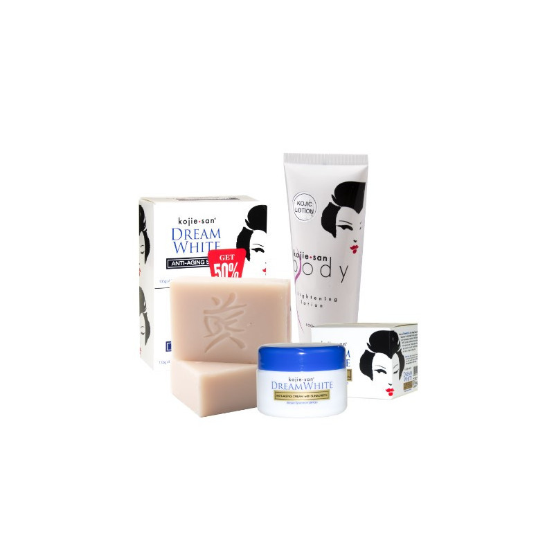 Buy Kojie San Total Dream White Treatment Set - Soap, Lotion, Cream Buy Kojie San Total Dream White Treatment Set - Soap, Lotion, Cream