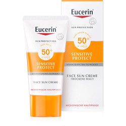 Buy Eucerin Sun Sensitive Protect Face Sun Cream for Sensitive Skin SPF 50+, 50ml