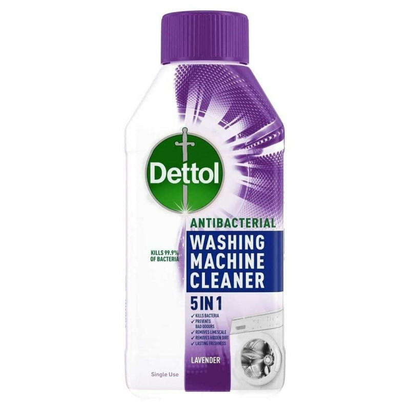 Buy Dettol 5-in-1 Antibacterial Washing Machine Cleaner Lavender 250ml