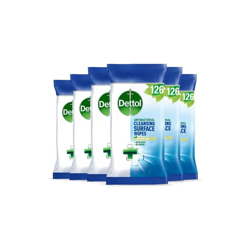 Buy Dettol Cleansing Surface Wipes 126pk