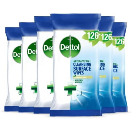 Buy Dettol Cleansing Surface Wipes 126pk