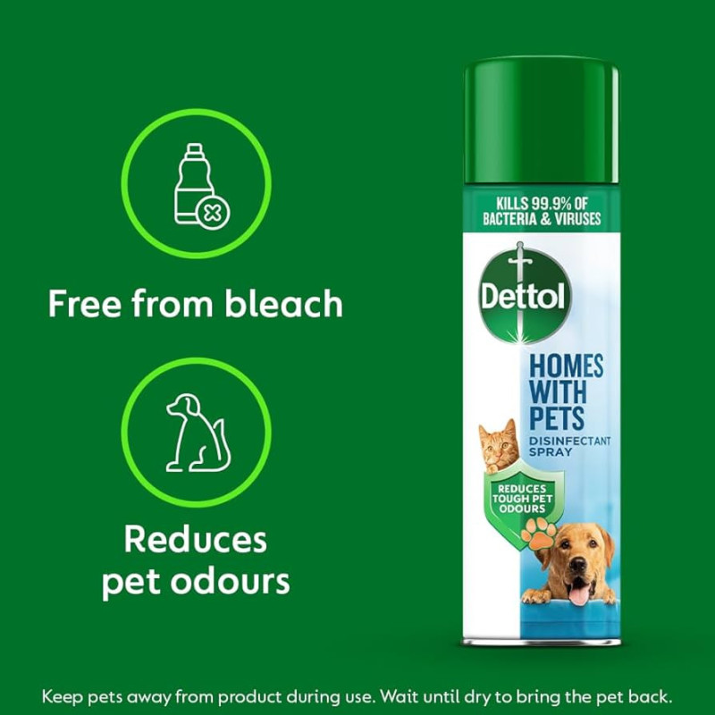 Buy Dettol Homes With Pets Disinfectant Spray