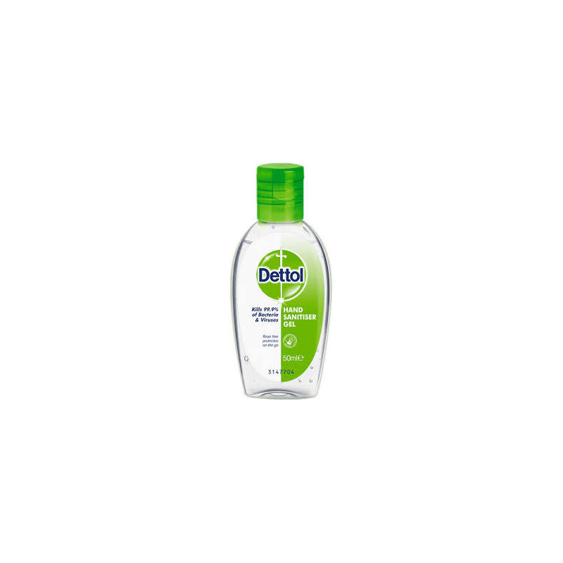 Buy Dettol On The Go Hand Sanitiser Gel Aloe Vera 50ml