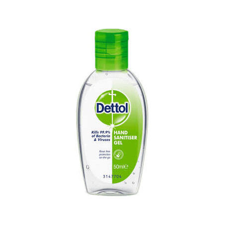 Buy Dettol On The Go Hand Sanitiser Gel Aloe Vera 50ml