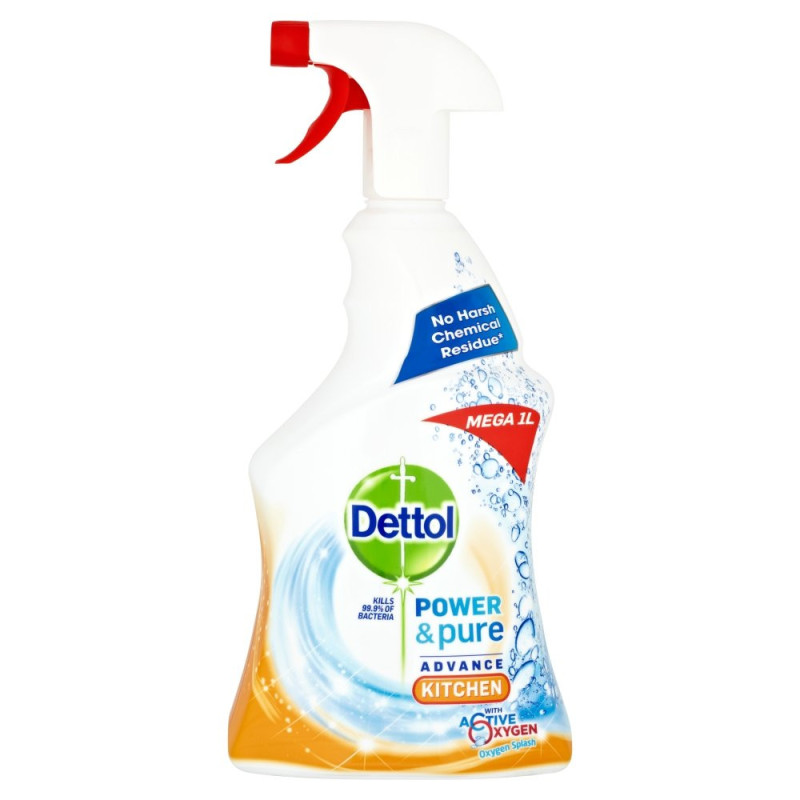 Buy Dettol Power & Pure KItchen Spray 1000ml Buy Dettol Power & Pure KItchen Spray 1000ml