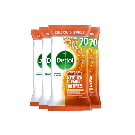 Buy Dettol Power & Pure Kitchen Wipes 70pk